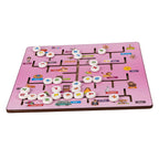 Wooden Alphabet Maze Puzzle Board with Letter Match & Writing Practice Slates for Early Learning (3+ Yrs)