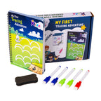 My First Tracing Adventure – Reusable Kids Tracing Book with Markers & Eraser | Early Writing Learning Toy (Ages 2–5) | Motor skills development
