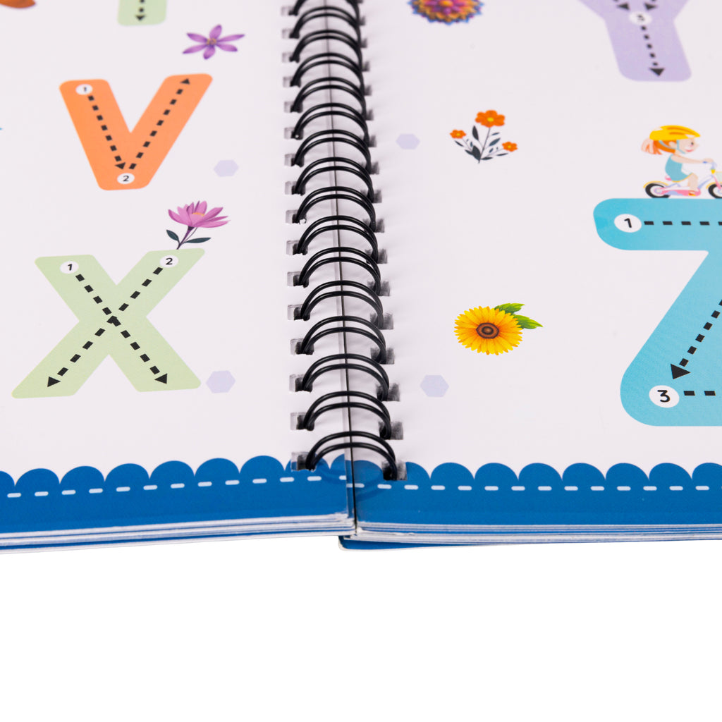 My First Tracing Adventure – Reusable Kids Tracing Book with Markers & Eraser | Early Writing Learning Toy (Ages 2–5) | Motor skills development