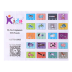 My First Alphabets with Puzzle | 147 Pcs 3 Letter Puzzle Kit with Coloring Book, Activities, Certificate | Early Learning Alphabet & Spelling Game for Kids 3+ Years