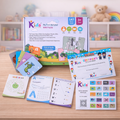 3 letter puzzle and number flash card combo